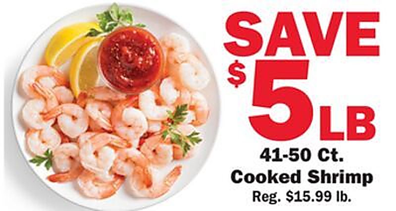 41-50 Ct. Cooked Shrimp - Schnucks weekly ad deal