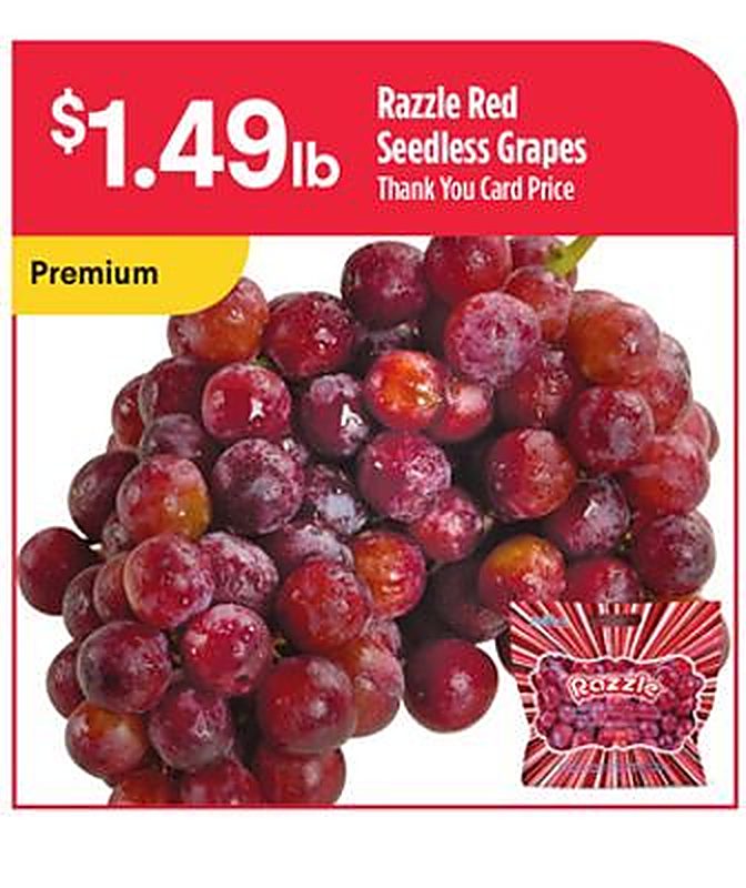 Razzle Red Seedless Grapes - Bashas weekly ad deal