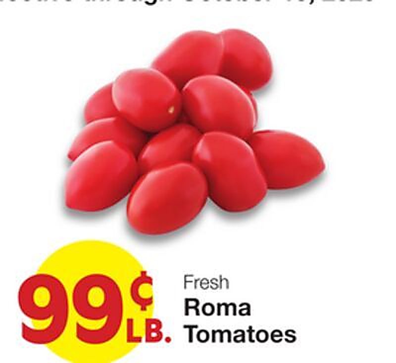 Fresh Roma Tomatoes - Market Street weekly ad deal