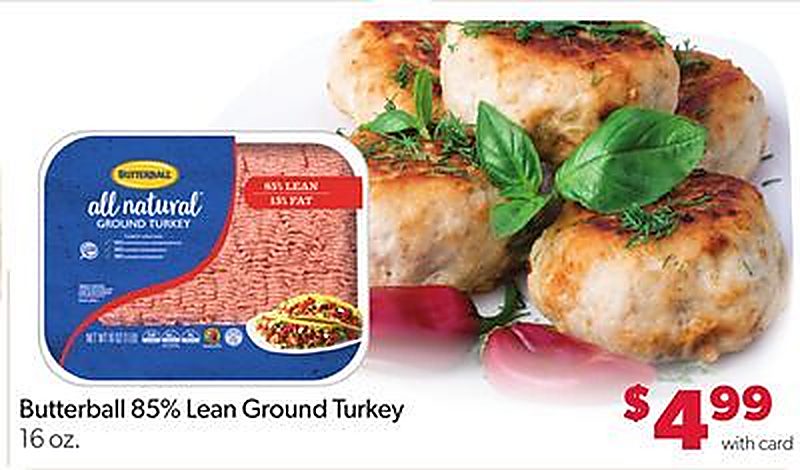 Butterball 85% Lean Ground Turkey - VG’s Grocery weekly ad deal