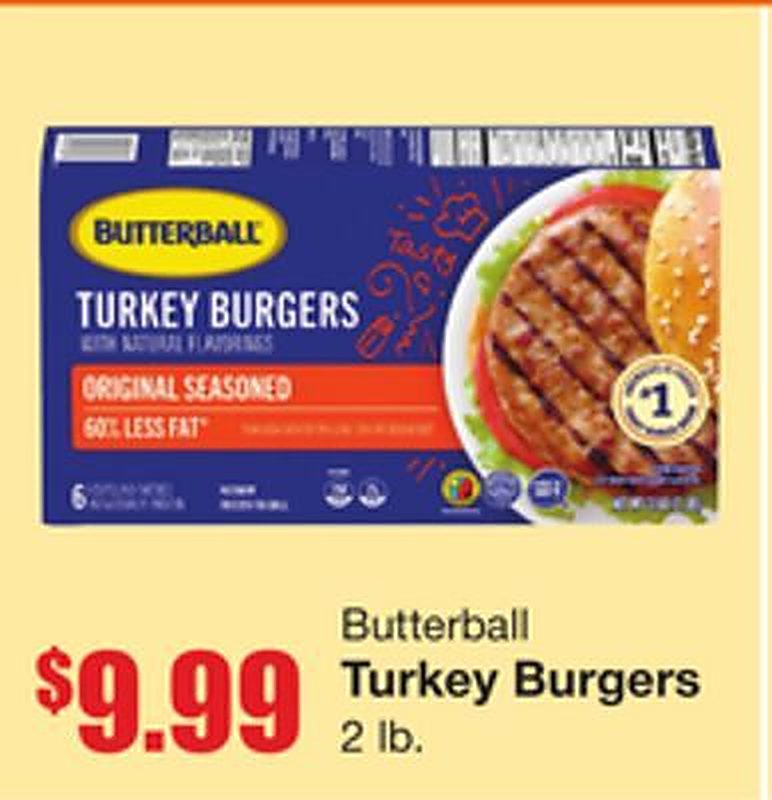 Butterball Turkey Burgers - Marcs weekly ad deal