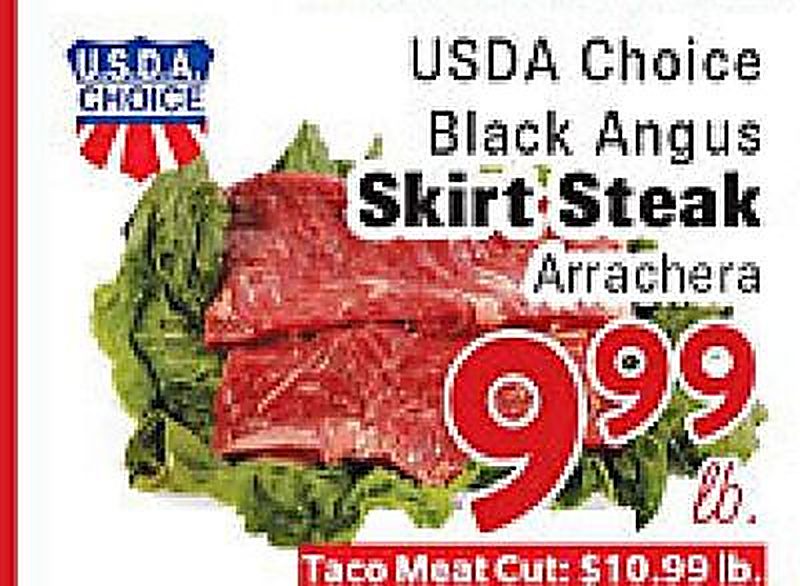 USDA Choice Black Angus Skirt Steak - Rio Valley Market weekly ad deal