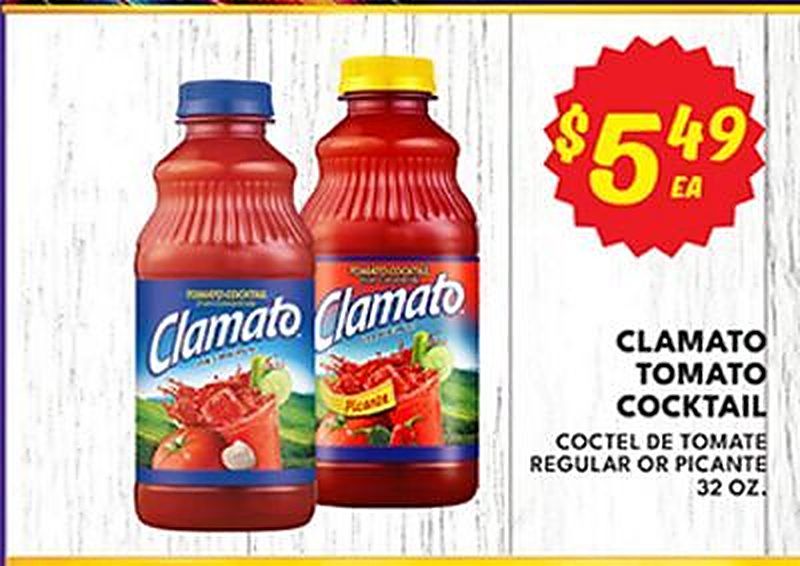 CLAMATO TOMATO COCKTAIL - Ideal Market weekly ad deal