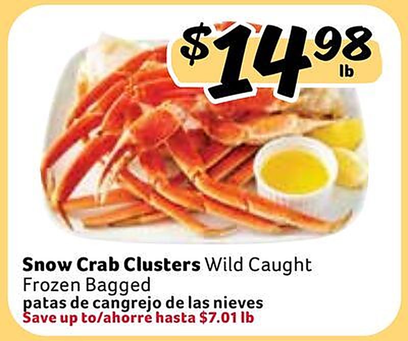 Snow Crab Clusters / patas de cangrejo de las nieves - Fresco Y Mas weekly ad deal