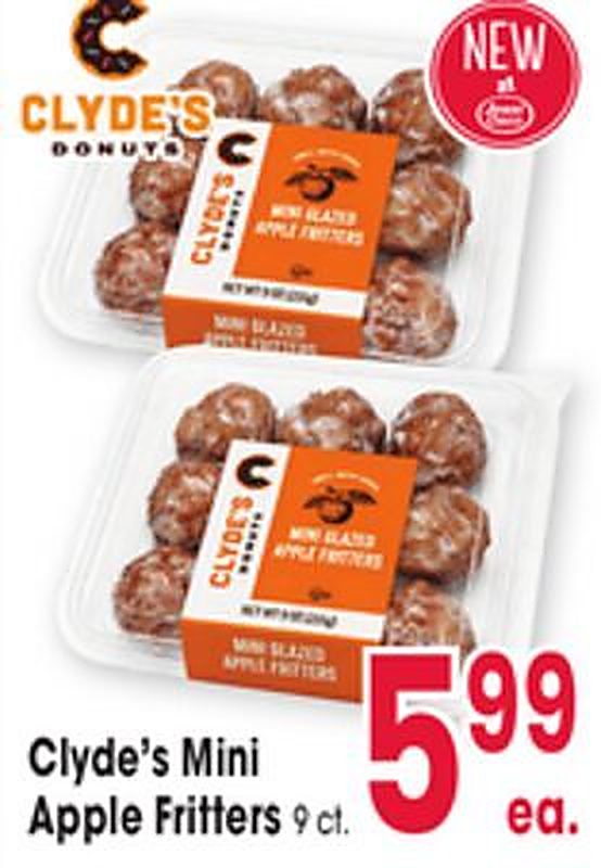 Clyde's Mini Apple Fritters - Jewel Osco weekly ad deal