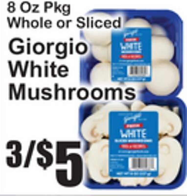 Giorgio White Mushrooms - Superfresh weekly ad deal