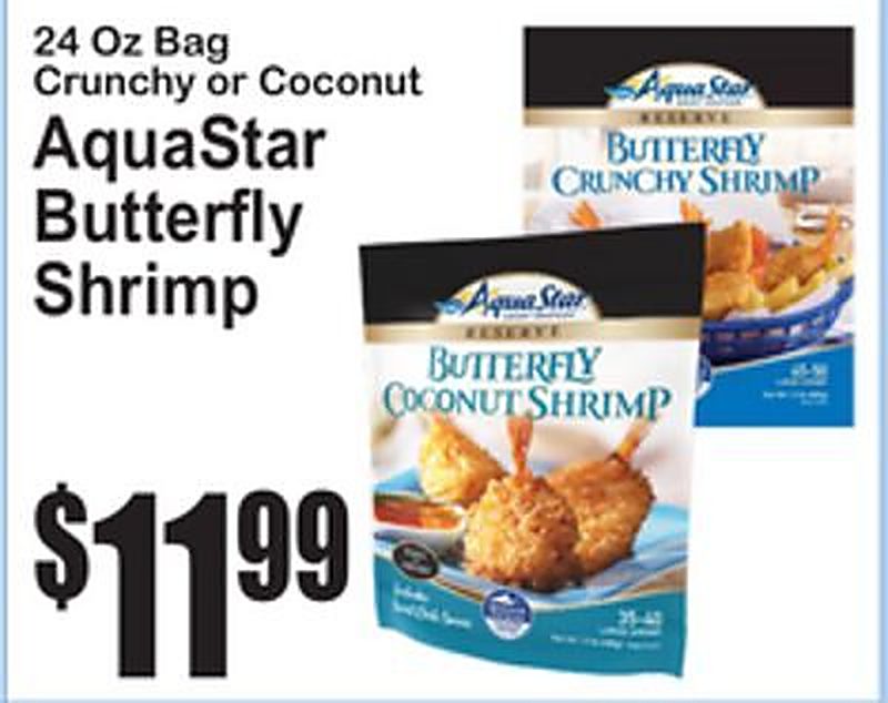 AquaStar Butterfly Shrimp - Superfresh weekly ad deal