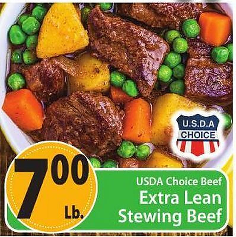 USDA Choice Beef Extra Lean Stewing Beef - West Side Marketplace weekly ad deal
