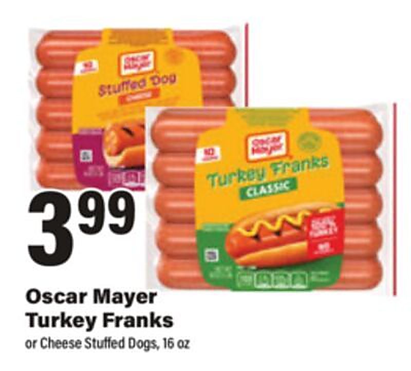 Oscar Mayer Turkey Franks - Big Y weekly ad deal