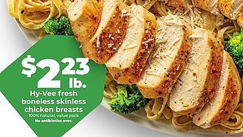 Hy-Vee fresh boneless skinless chicken breasts - Hy Vee weekly ad deal