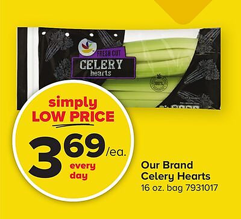 Our Brand Celery Hearts - Giant Food Stores weekly ad deal