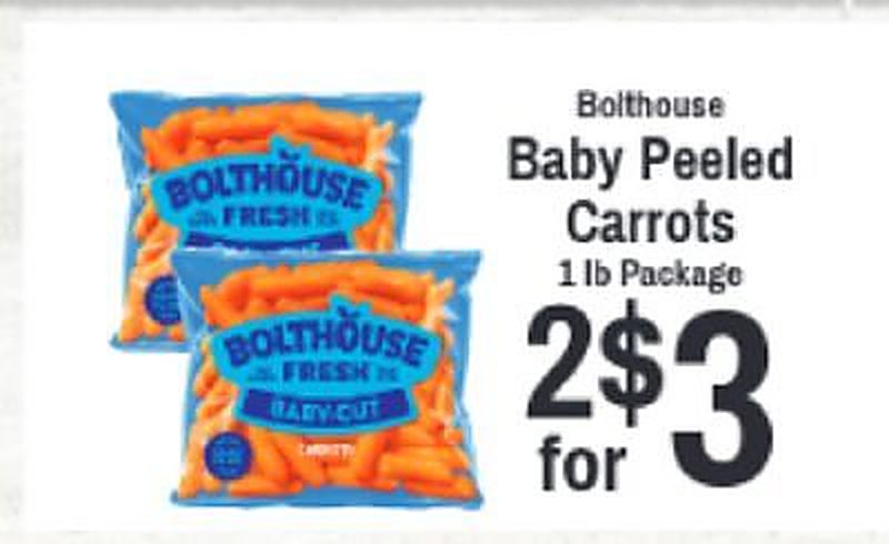 Bolthouse Baby Peeled Carrots - Driskill's Foods weekly ad deal