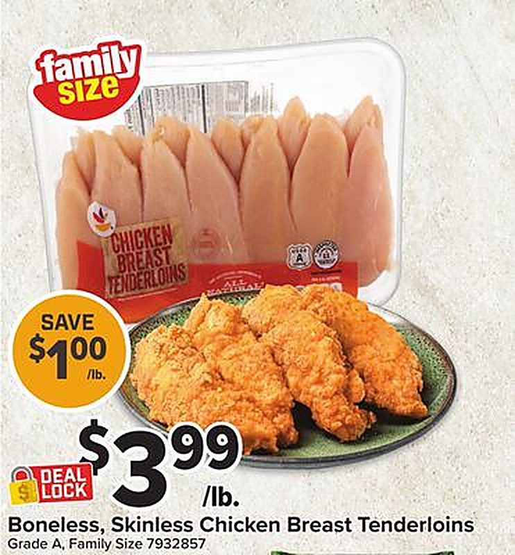Boneless, Skinless Chicken Breast Tenderloins - Giant Food weekly ad deal