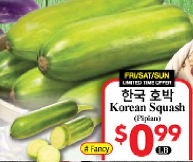 Korean Squash - Global Food weekly ad deal