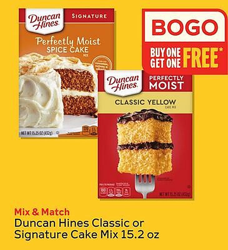 Duncan Hines Classic or Signature Cake Mix
