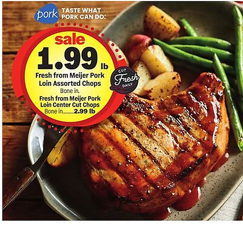 Fresh from Meijer Pork Loin Assorted Chops - Meijer weekly ad deal