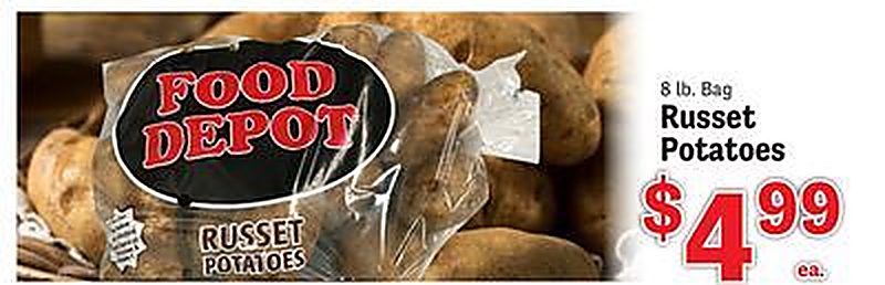 Russet Potatoes - Food Depot weekly ad deal