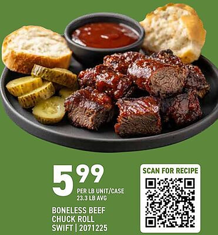 BONELESS BEEF CHUCK ROLL - US Foods CHEF'STORE weekly ad deal