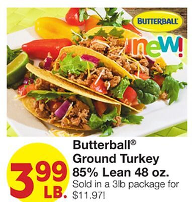 Butterball® Ground Turkey - Market Street weekly ad deal