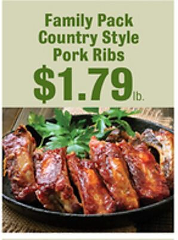 Family Pack Country Style Pork Ribs - Robert Fresh Market weekly ad deal