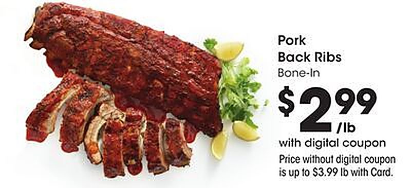 Pork Back Ribs - JayC Food Stores weekly ad deal