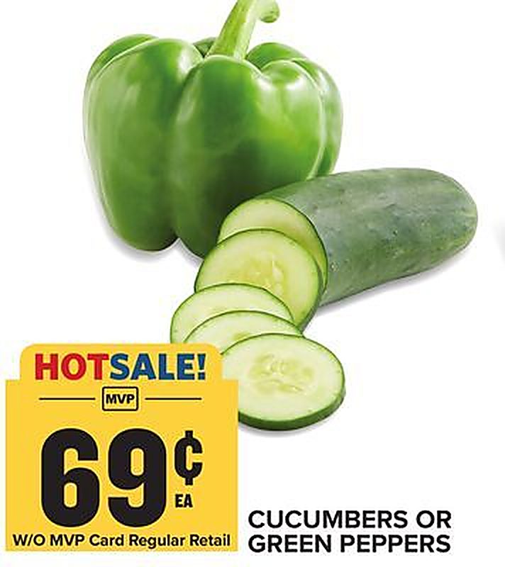 Cucumbers or Green Peppers - Food Lion weekly ad deal