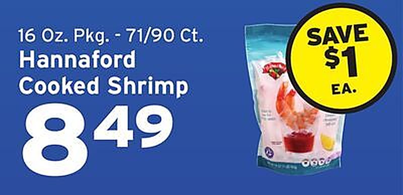 Hannaford Cooked Shrimp - Hannaford weekly ad deal