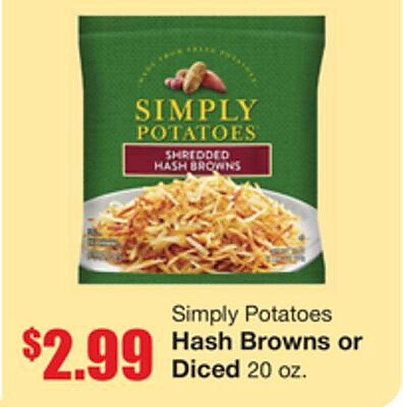 Simply Potatoes Hash Browns or Diced - Marcs weekly ad deal