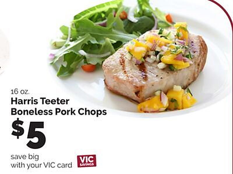 Harris Teeter Boneless Pork Chops - Harris Teeter weekly ad deal