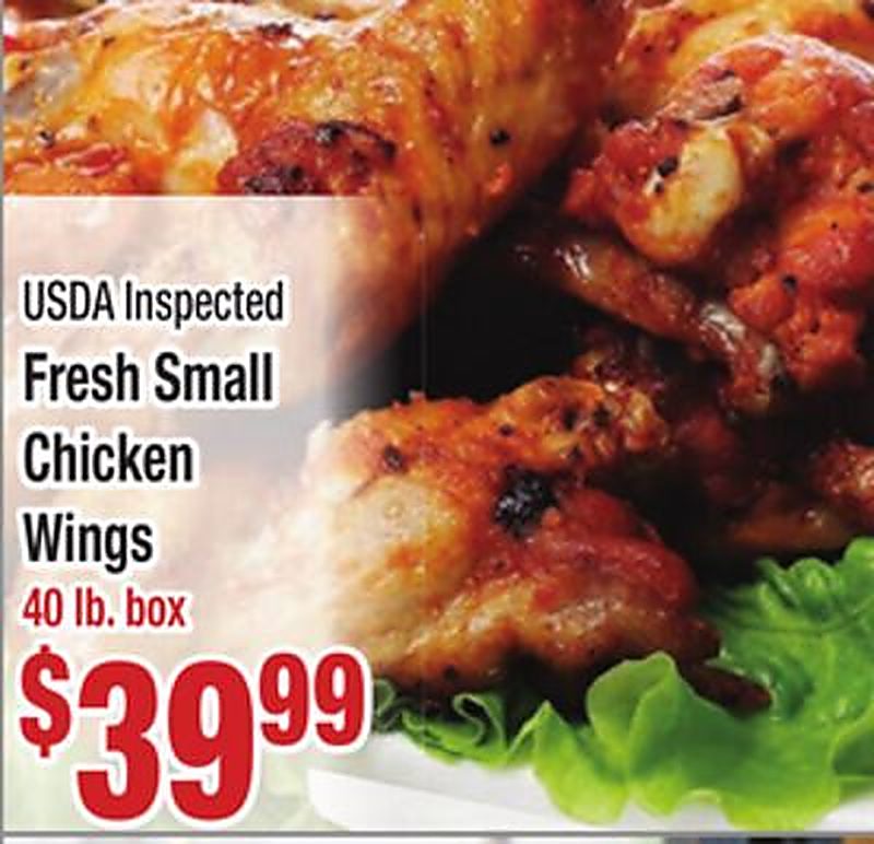 USDA Inspected Fresh Small Chicken Wings - Food Pride Market weekly ad deal