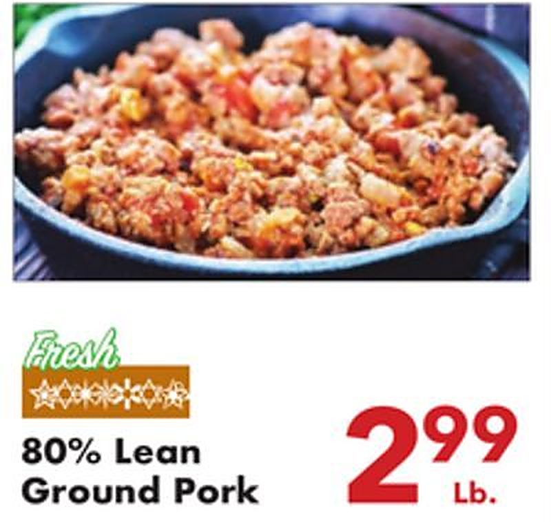 80% Lean Ground Pork - Fairplay Foods weekly ad deal