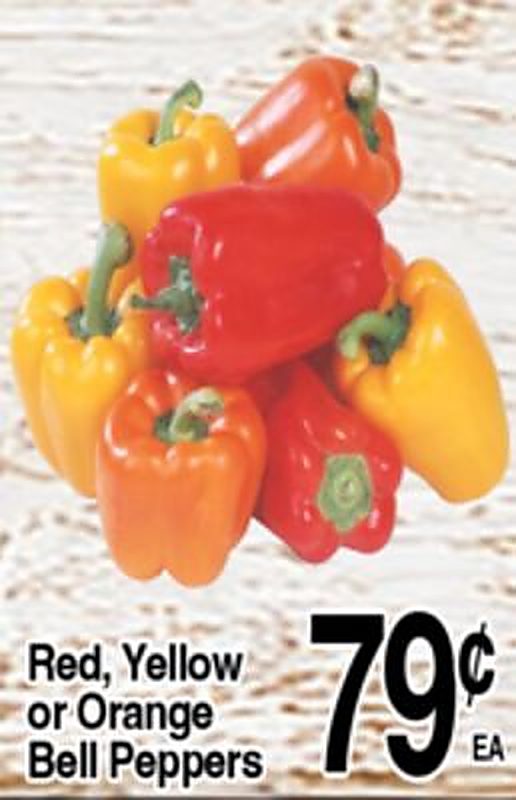 Red, Yellow or Orange Bell Peppers - Superior Grocers weekly ad deal