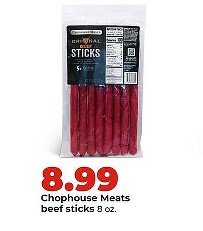 Chophouse Meats beef sticks - Hy Vee weekly ad deal