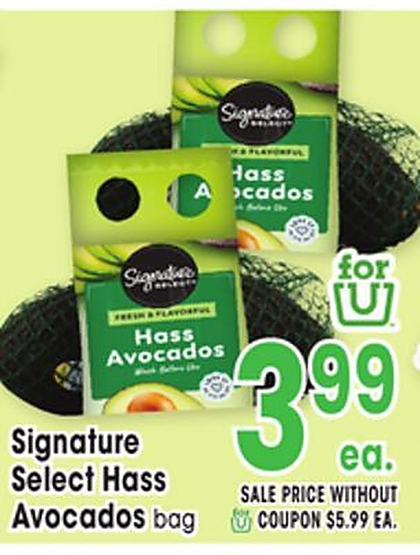 Signature Select Hass Avocados - Jewel Osco weekly ad deal