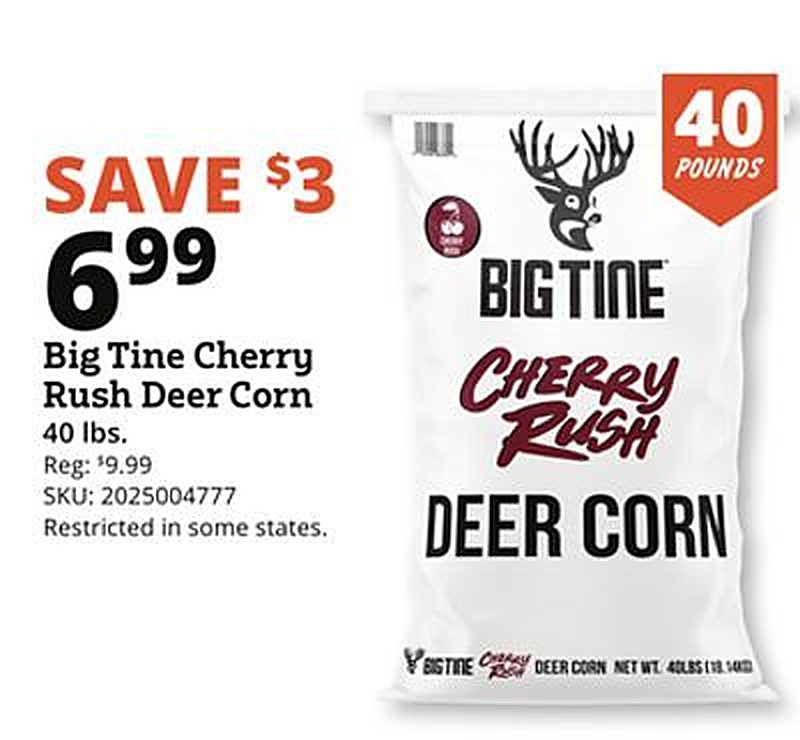 Big Tine Cherry Rush Deer Corn - Rural King weekly ad deal