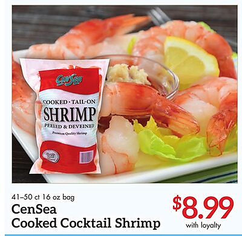 CenSea Cooked Cocktail Shrimp - Needler's Fresh Market weekly ad deal