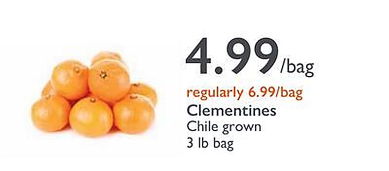 Clementines - Outpost Natural Foods weekly ad deal