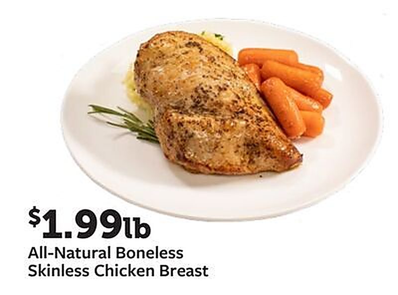 All-Natural Boneless Skinless Chicken Breast - Fareway Meat and Grocery weekly ad deal