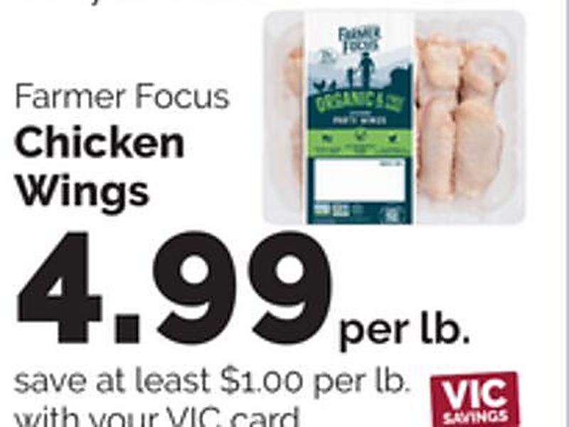 Farmer Focus Chicken Wings - Harris Teeter weekly ad deal