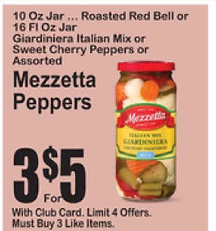 Mezzetta Peppers - Superfresh weekly ad deal