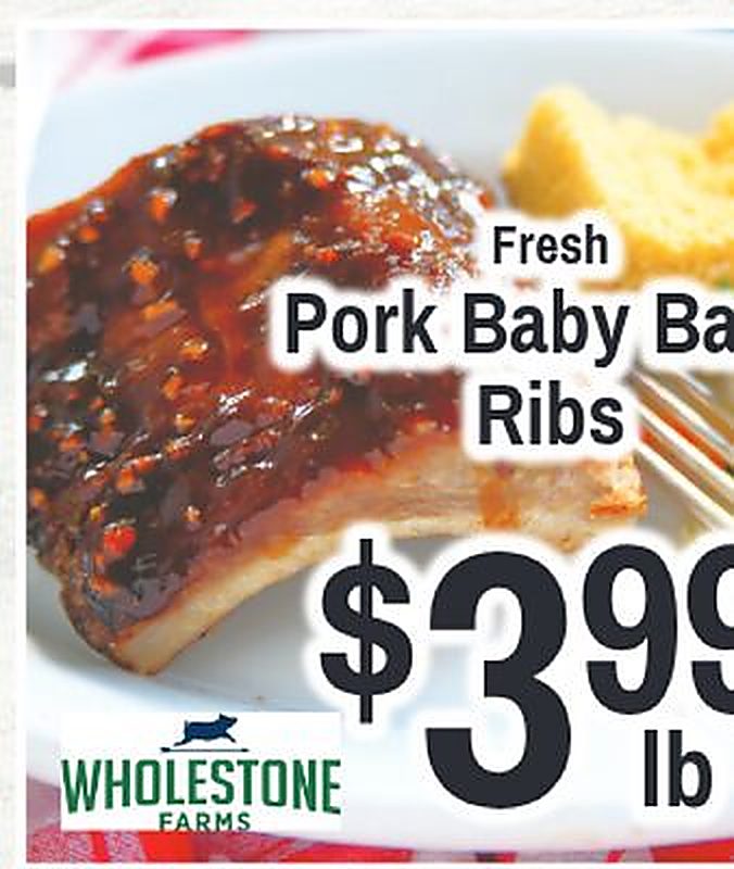 Fresh Pork Baby Back Ribs - Driskill's Foods weekly ad deal
