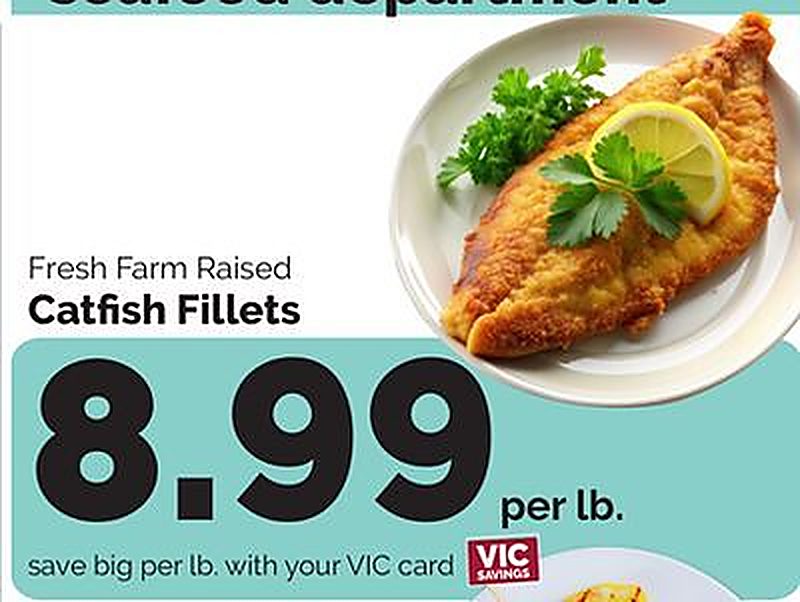 Fresh Farm Raised Catfish Fillets - Harris Teeter weekly ad deal