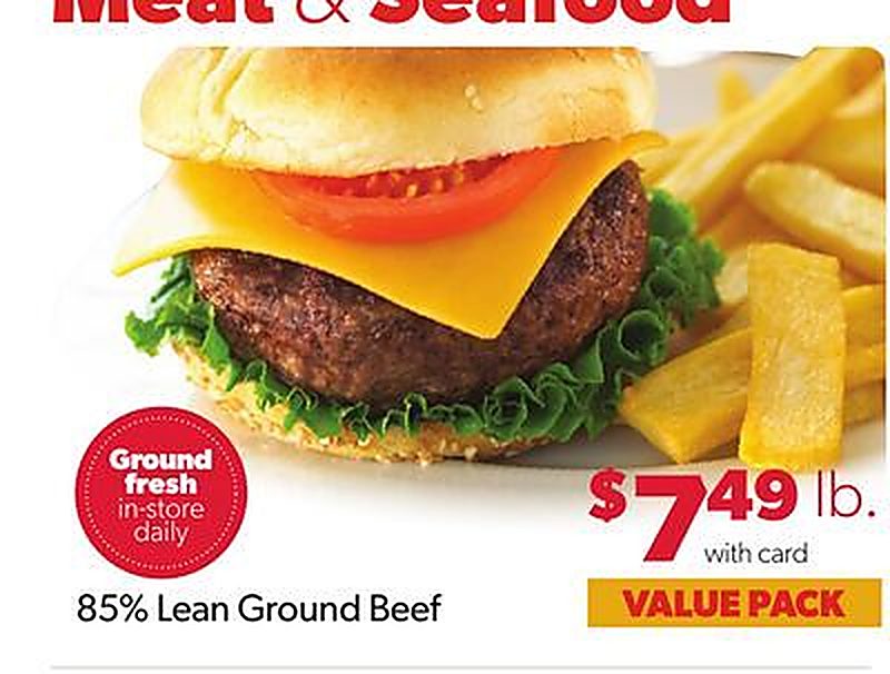 85% Lean Ground Beef - VG’s Grocery weekly ad deal