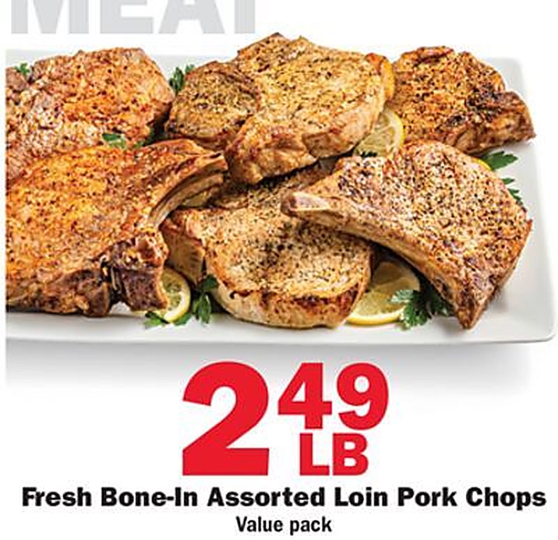 Fresh Bone-In Assorted Loin Pork Chops - Schnucks weekly ad deal