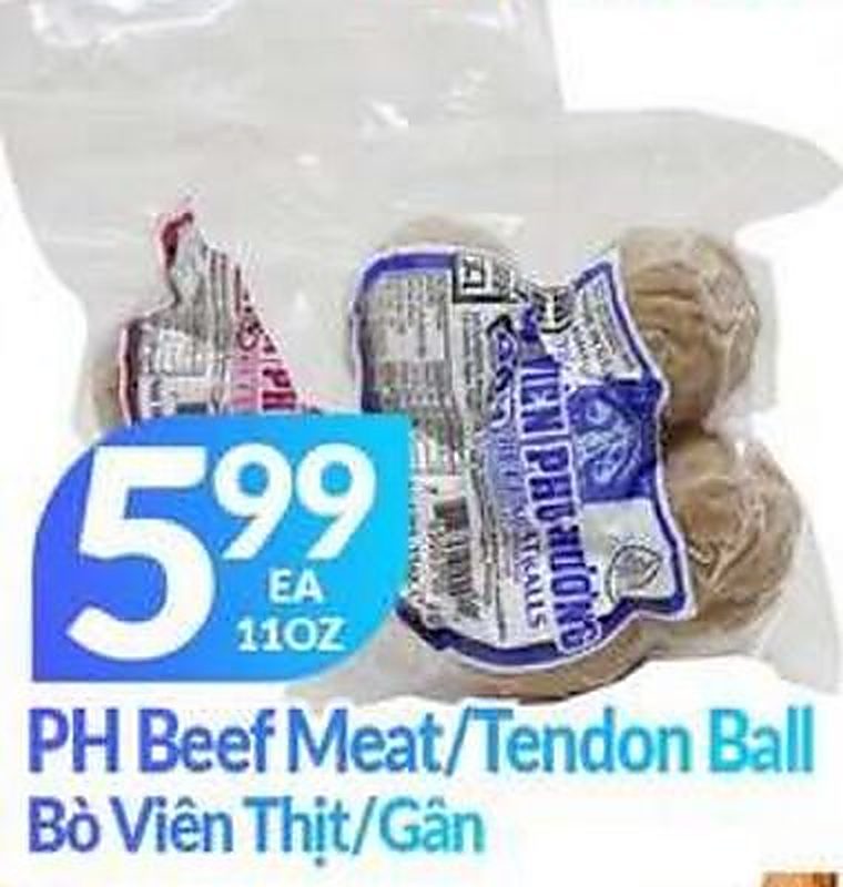 PH Beef Meat/Tendon Ball - Lams Seafood Market weekly ad deal