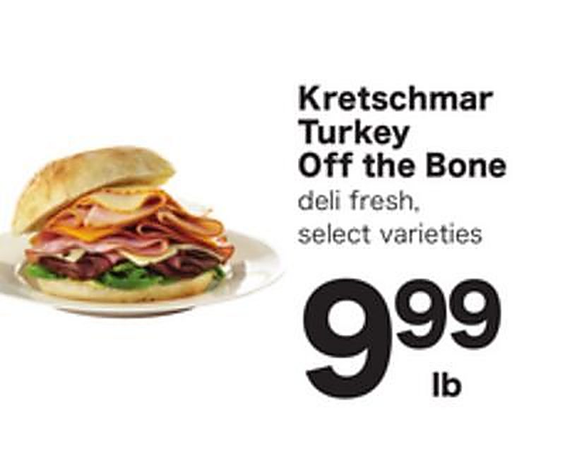 Kretschmar Turkey Off the Bone - Shoppers Food weekly ad deal