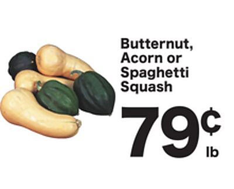 Butternut, Acorn or Spaghetti Squash - Shoppers Food weekly ad deal