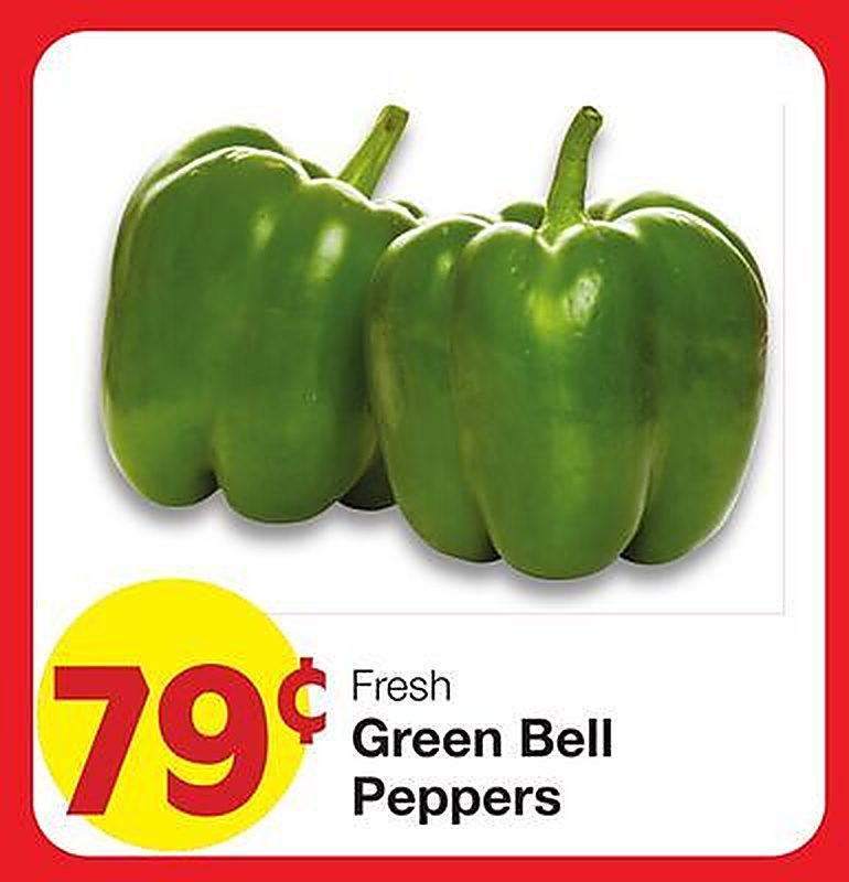 Fresh Green Bell Peppers - Market Street weekly ad deal