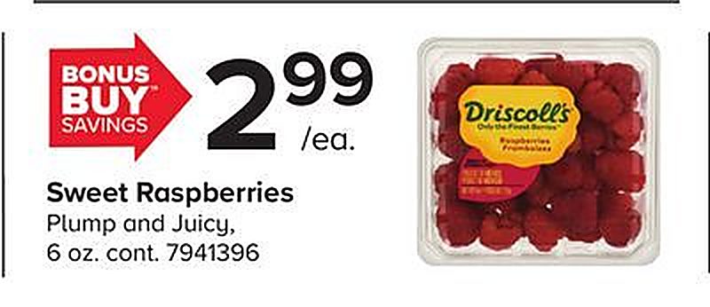 Sweet Raspberries - Giant Food Stores weekly ad deal