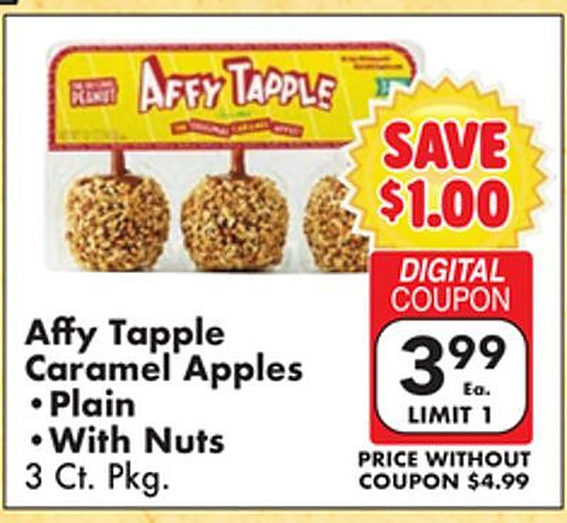 Affy Tapple Caramel Apples • Plain • With Nuts - Fairplay Foods weekly ad deal